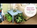 Ikea Lack Table Hack With A Succulent Center and Indian Inlay Stencil Design