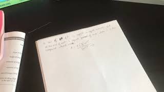 Derive the amortisation of a loan formula