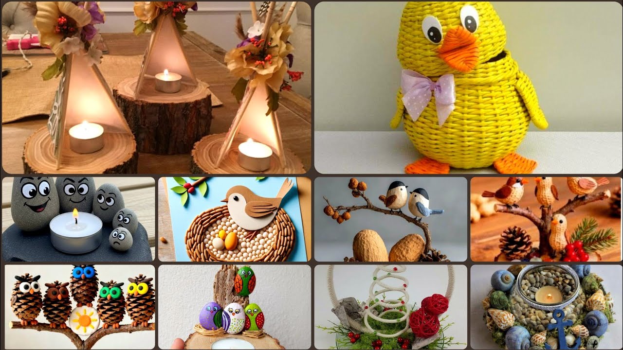 Удивительные и уникальные поделки своими руками: разнообразные предметы домашнего декора, искусст...