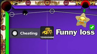 8 ball pool - Cheating 😂 Funny loss 🤣 Noob Level 272 on Venice 150M Coins screenshot 4