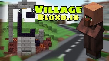 Bloxd.io: But There’s a Village & Ruined Portals! || Bloxd.io