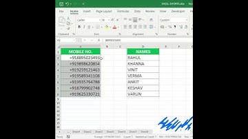 How to add +91 before number in excel #shorts #excelhurdles