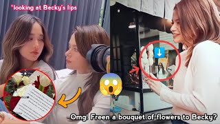 Wow! Freen Gave a Bouquet of Flowers to Becky? Freen Accidentally Caught on Cam With Becky!