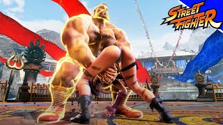Street Fighter 6 - Zangief Vs All Female Characters - So Lucky Zangief Pc Gameplay Ultra Graphics