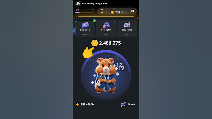 Build your mine with passive income HAMSTER KOMBAT