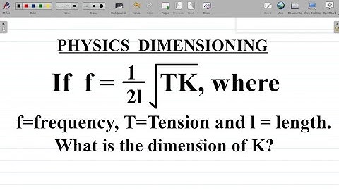 Physics Dimensions: How to Find the Dimension of a Physical Quantity in a Given Formula. #dimensions