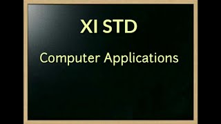 XI-COMPUTER application lesson 3 computer organization part-1