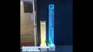 remote controller color changing sensory equipment water bubble column for kid.