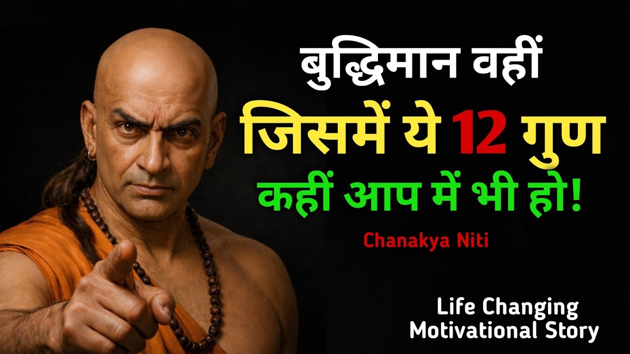बुद्धिमान व्यक्ति की 12 निशानियां | Chanakya Niti Motivational Video | Sudhanshu Wisdom
