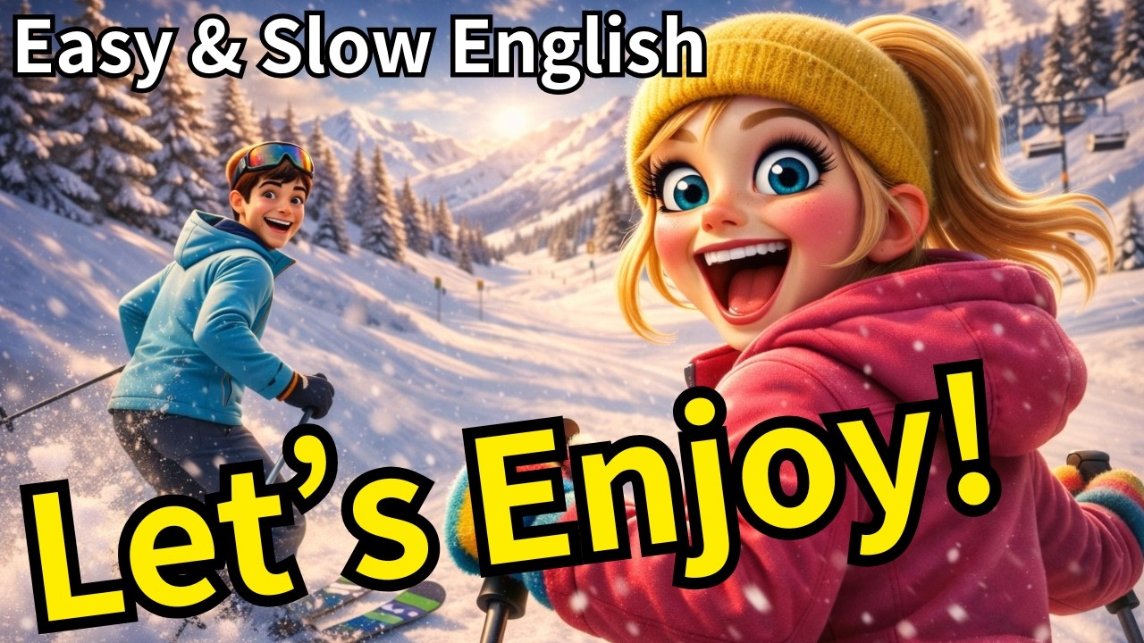 Essential English for Skiing⛷️ - Slow and Easy English For Beginners