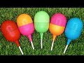 ASMR Most Popular Candys / some lots of colorful rainbow lollipop candy / unpacking chocolate eat