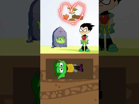 Robin Rescues Beast Boy From His Grave! | Tee Titans Go