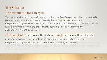 Understanding componentDidUpdate in React: Common Pitfalls and Solutions