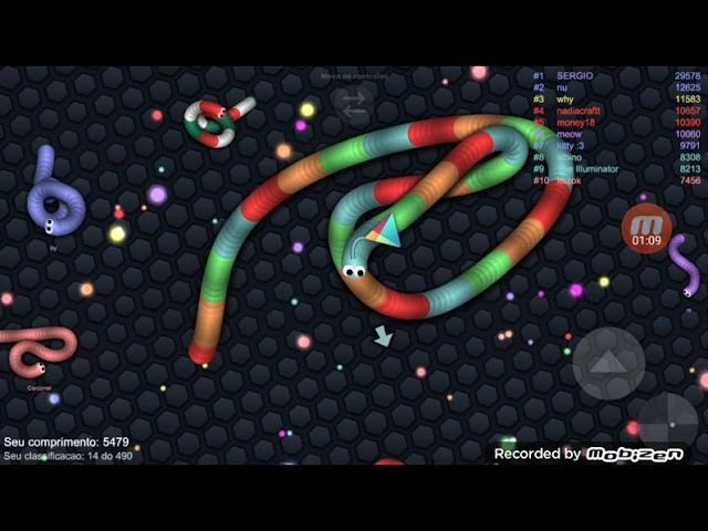 Slither.io - Minhoca Imortal - Vídeo épico TOP 1 