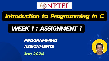 Inleiding tot programmeren in C | Week 1: Opdracht 1 | Antwoorden | Jan-2024 | NPTEL | Swayam