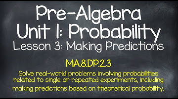 Pre-Algebra Unit 1: Probability, Lesson 3: Making Predictions