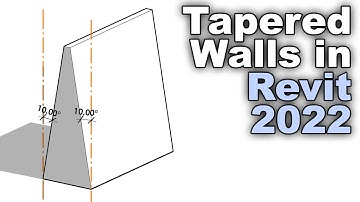Tapered Walls in Revit 2022 Tutorial [NEW Feature!]