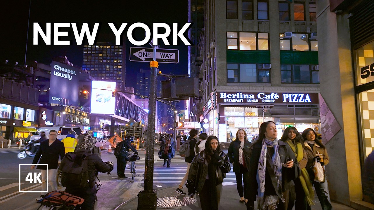 New York, Amerika Serikat | Jelajah Kota Malam 4K | 31 Mar 2026