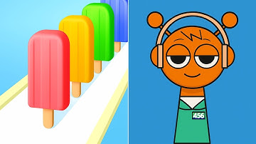 POPSICLE STACK Vs SPRUNKI SURVIVAL SQUID GAME : Satisfying ASMR Gameplay - All Max Levels Gameplay