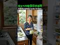 1か月後もシャキシャキ秘密は「置き場所」