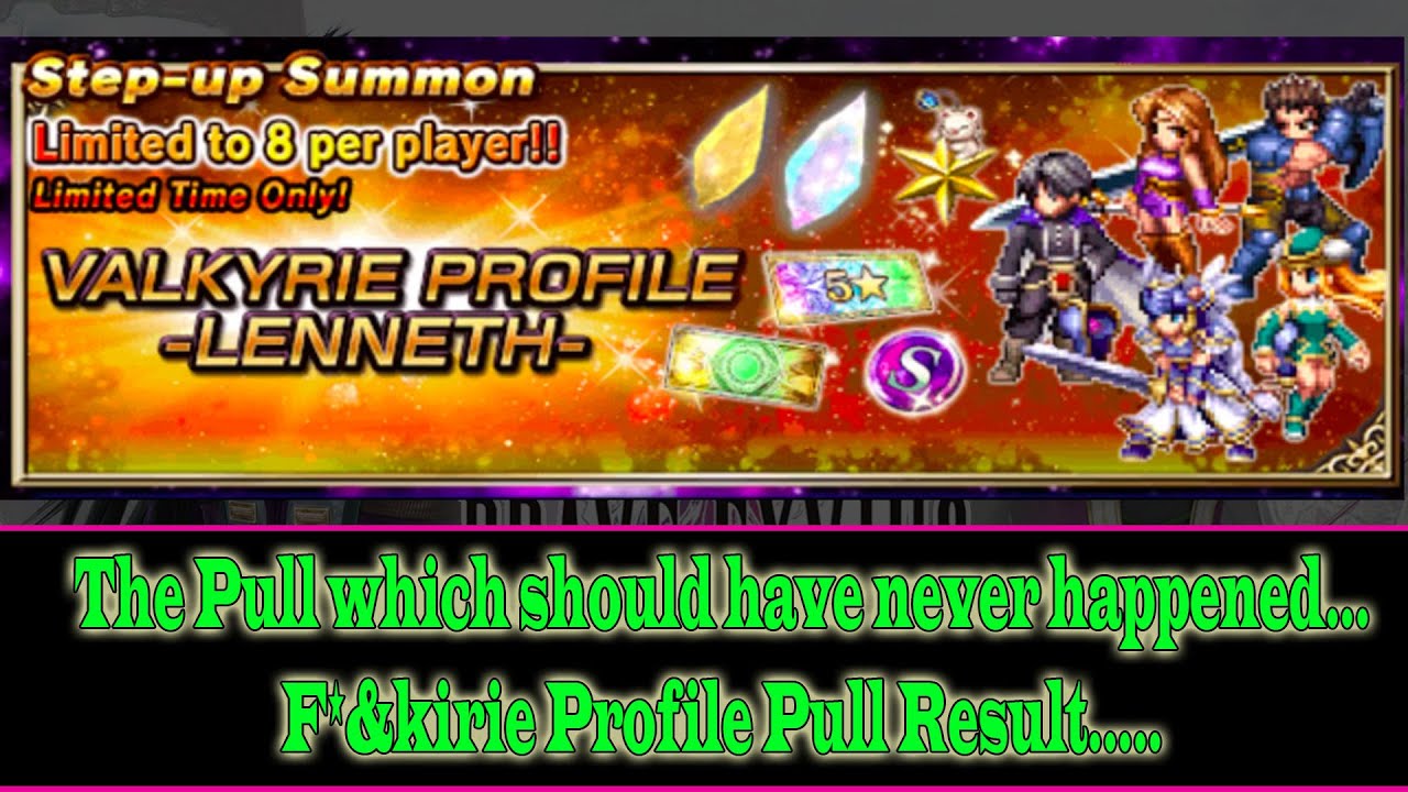 FFBE Valkyrie Profile... Troll Pull Banner (1032) YouTube