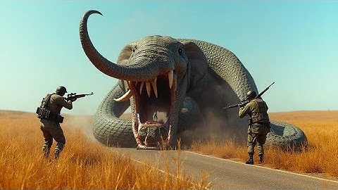   Brave Heroes Save Poor Elephant From Deadly Giant Mutant Python🐍 
