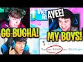 CLIX & RONALDO *GO CRAZY* CHEERING BUGHA in GREATEST Fortnite CLUTCH!