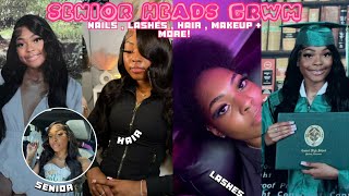 GRWM FOR SENIOR PICTURES + VLOG: (CO’ 26👩🏽‍🎓) hair,makeup,lashes + more! ❤︎︎