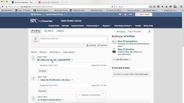 Adding a Link to your ePortfolio