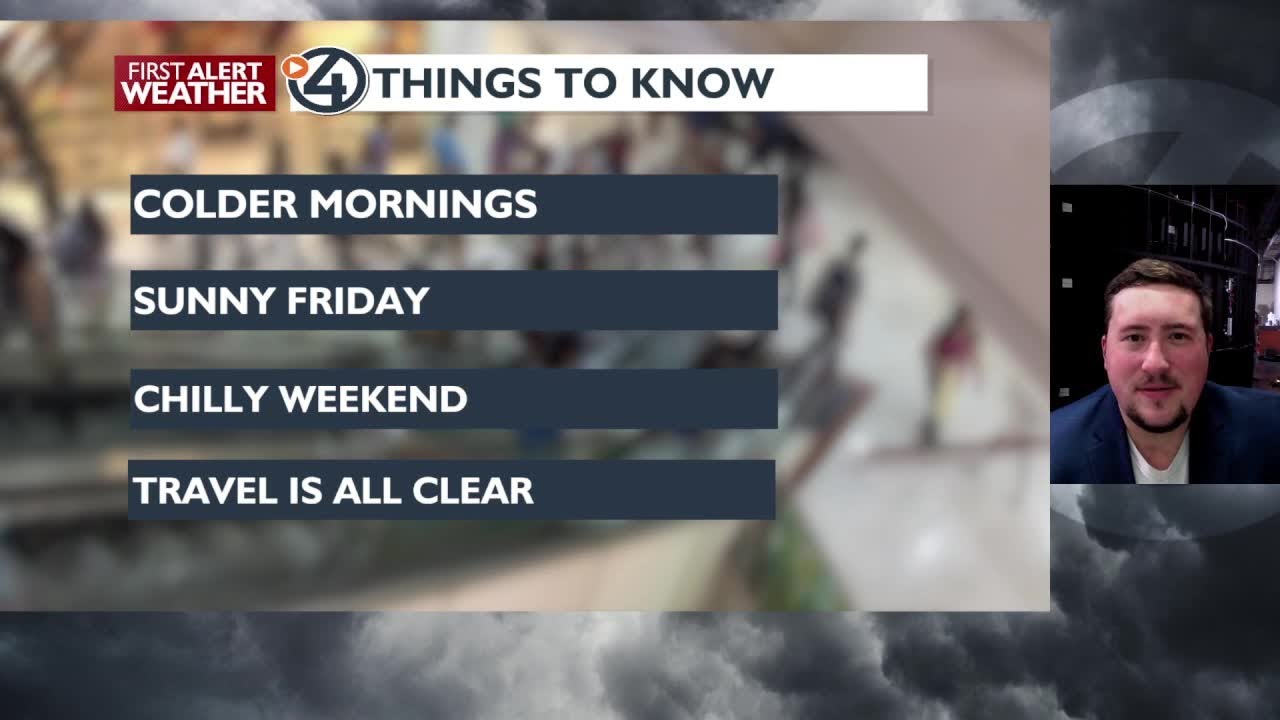 A chilly, sunny forecast for the weekend - Matt - YouTube
