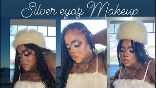 CLASSIC SILVER  GLITTER  EYE MAKEUP  TUTORIAL …