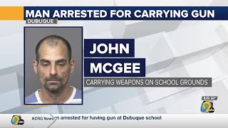 Dubuque man arrested for having gun at school