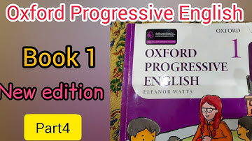 Oxford progressive English||Book 1 part 4||Sd HomeSchool