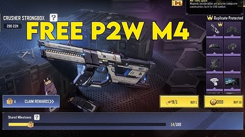FREE P2W M4 DEEP SPACE CRUSHER STRONG BOX CODM S8 2024 COD MOBILE SEASON 8