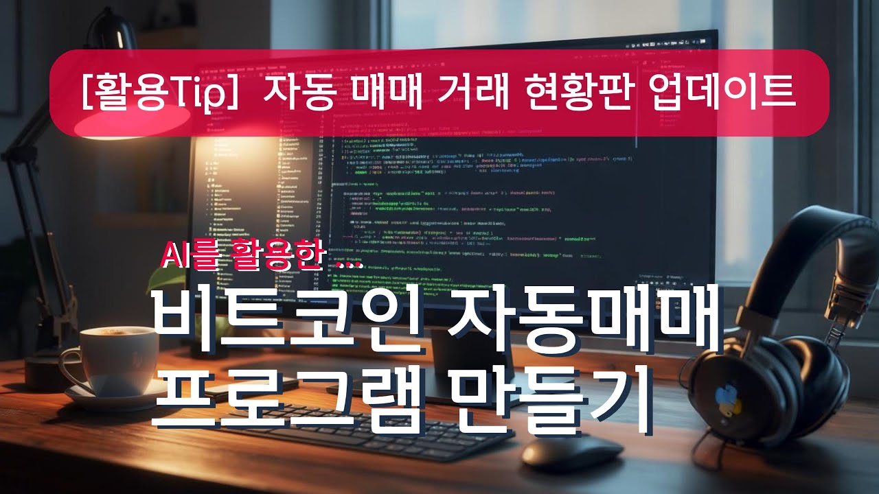 [활용Tip] Streamlit 데시보드 업데이트 | AI 비트코인 자동매매 파이썬