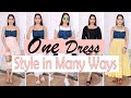 One dress many ways to wear  denim dress styling tips  sonali saxena 