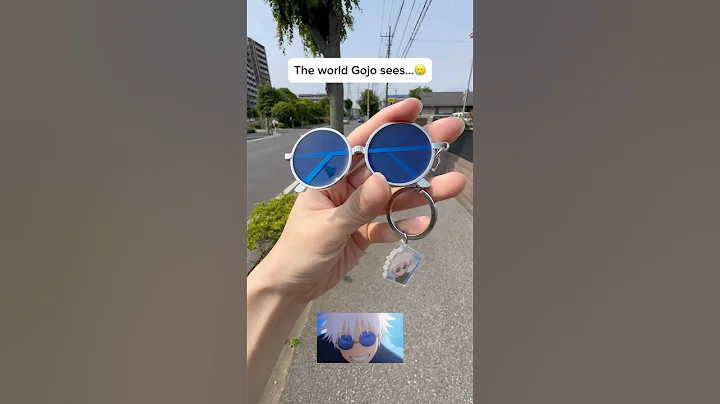 What does Gojo see…👀#jujutsukaisen #jjk #gojo #gojosunglass #hiddeninventory #money #jjkmovie