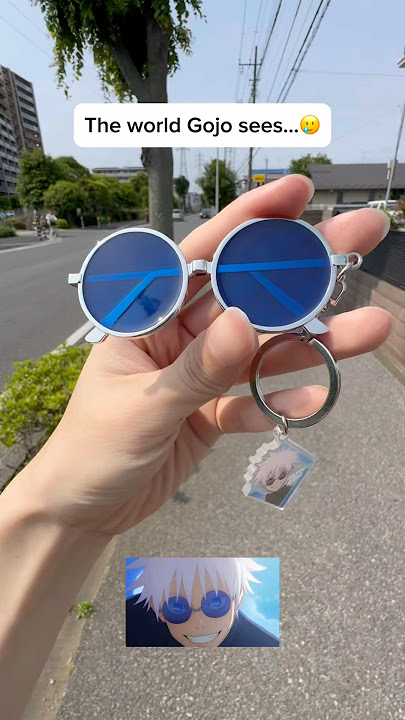 What does Gojo see…👀#jujutsukaisen #jjk #gojo #gojosunglass #hiddeninventory #money #jjkmovie