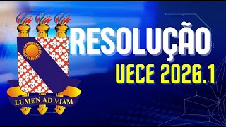 RESOLUÇÃO DA PROVA - UECE 2026.1