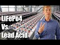 Lifepo4 Vs. Lead Acid - 4 step comparison // Lithium Iron Phosphate Vs. FLA // Li-ion // LFP