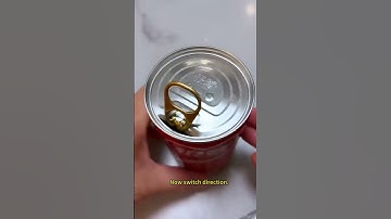 500 Years to Learn This Easy Can-Opening Hack!#LifeHack  #SmartLiving #EasyTips #DIYHacks