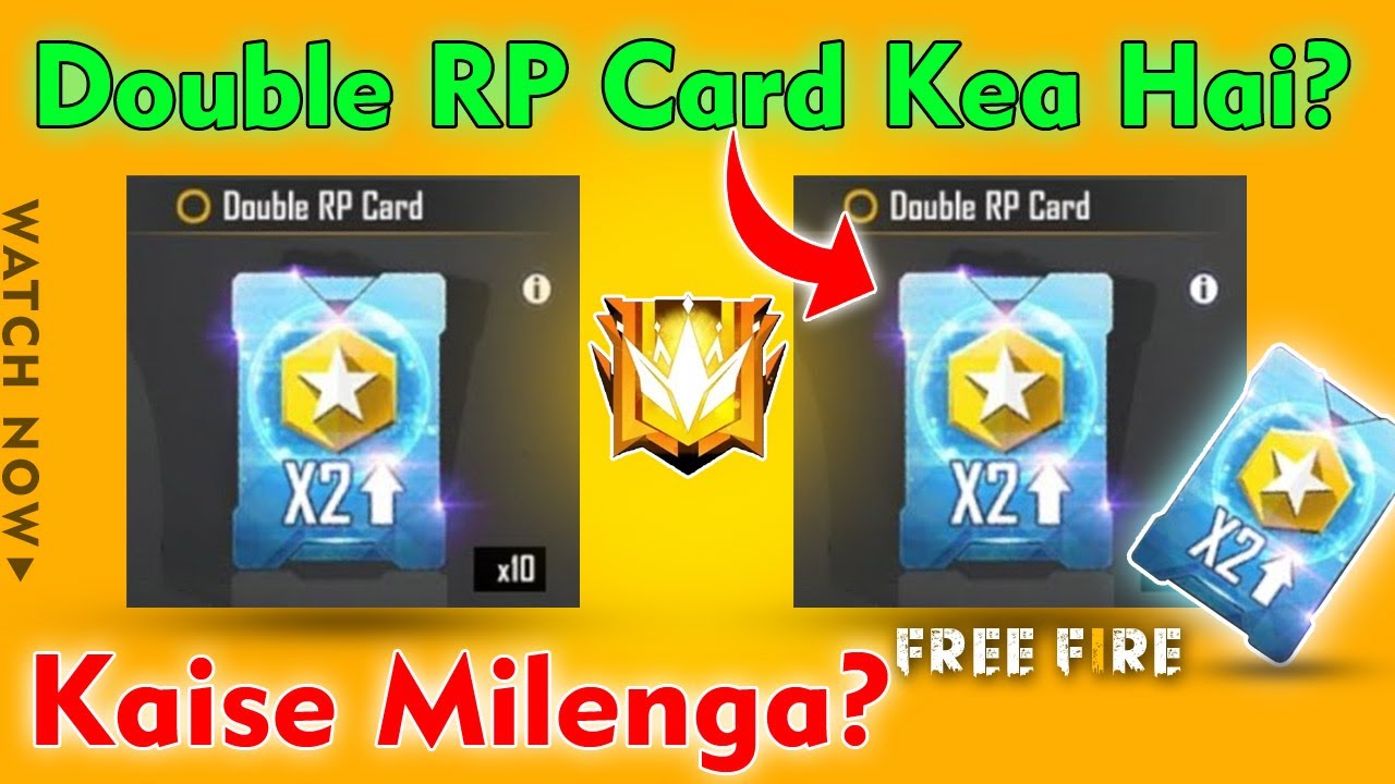 How To Get Double Rp Card FreeFire