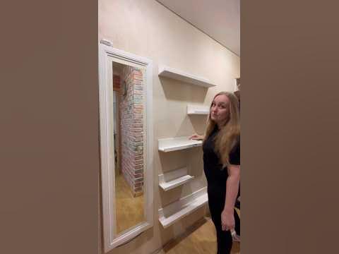 Полочки для маленького узкого коридорчика😁 #lеnасreativеlifе #diy # ...