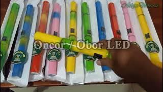 Oncor Obor LED bahan PVC bisa di isi ulang dengan cas hp dirumah