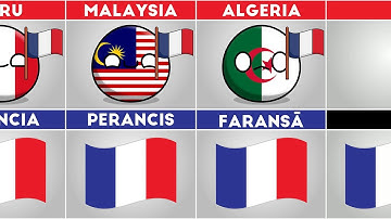 How to Say "FRANCE" in Different Languages #countryballs