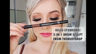 Eyebrow Tutorial with 3 in1 Brow Sculpt by TheBodyShop - YouTube