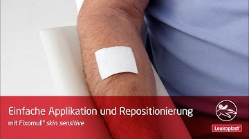 Wie man Fixomull skin sensitive einfach appliziert und repositioniert
