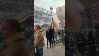 Museum Explosion. Grand farewell for the closure. Returns in 5 years. #france #paris #art #fireworks
