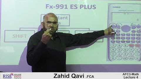 CA AFC 03 QM Maths by Sir Zahid Qavi Lecture # 04 (Chapter # 10)