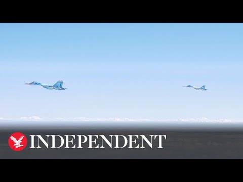 British and German warplanes intercept 'ghost' Russian spy jets flying over Baltic Sea